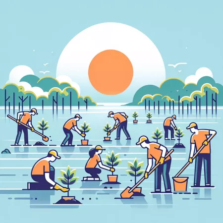 Aksi Nyata: Relawan Bersatu untuk Menanam Mangrove