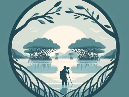 Keindahan Mangrove saat Pasang Surut Melalui Lensa Fotografer